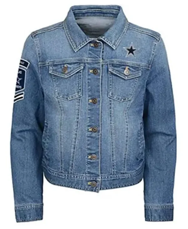 NFL Dallas Cowboys Blue Denim Trucker Jacket