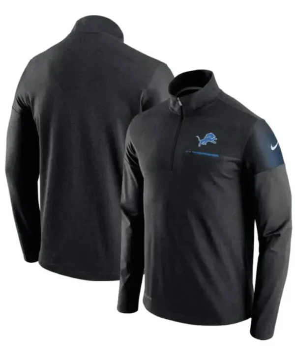 NFL Detroit Lions Black Pullover Jacket