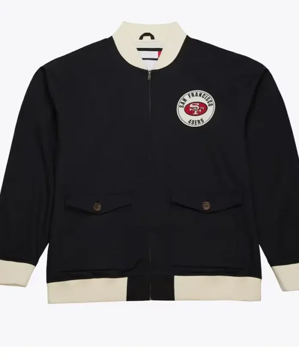 NFL San Francisco 49ers Black Cotton Twill Jacket