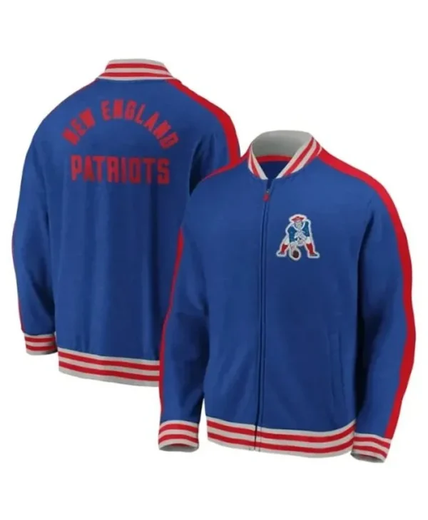 New England Patriots Jerrilyn Blue Bomber Jacket