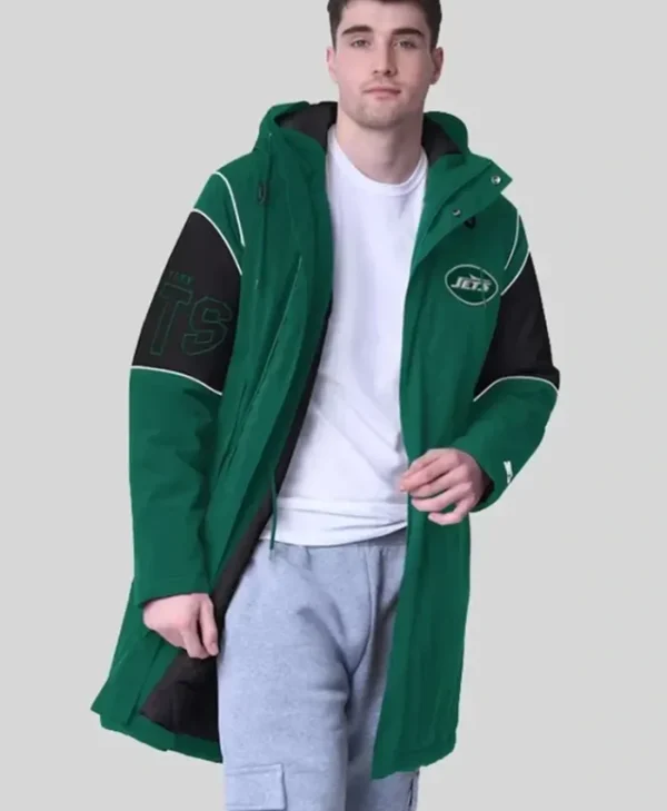 New York Jets Starter Dynasty Polyfill Stadium Zip-Up Jacket