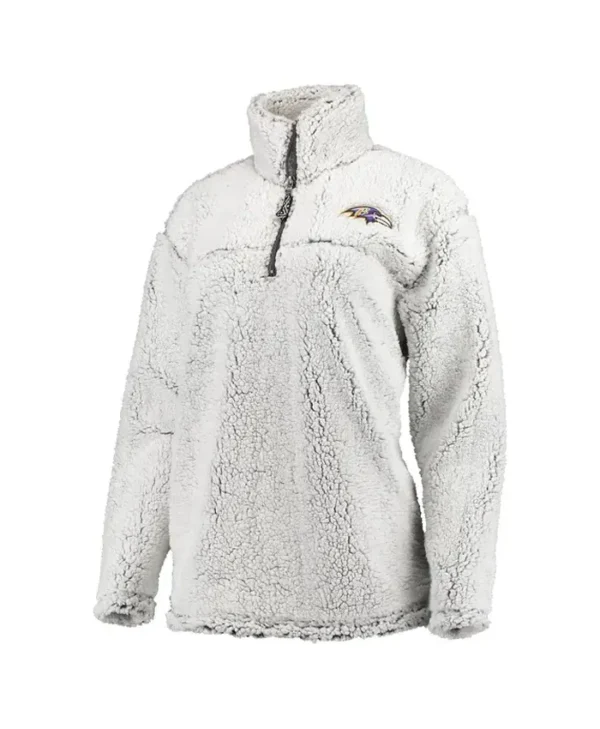 Peter Baltimore Ravens Pullover Sherpa Jacket