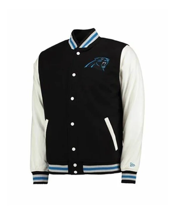 Team NFL Carolina Panthers Team Logo Varsity Jacket