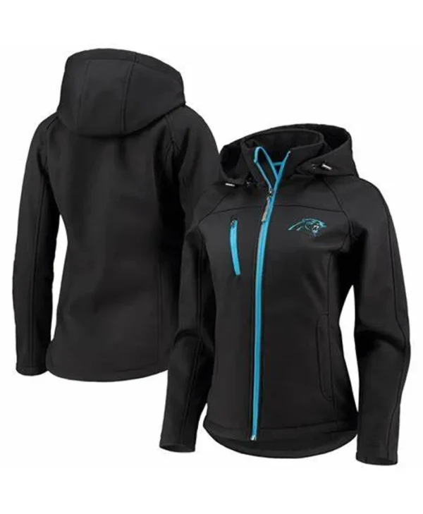 Women’s Carolina Panthers Fire Break Black Hooded Jacket