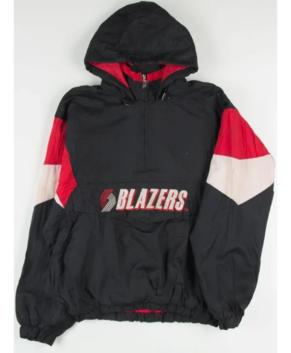 Abernathy Portland Trail Blazers Vintage Pullover Jacket