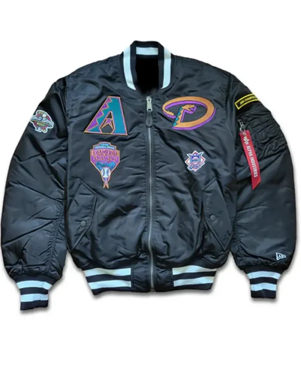 Arizona Diamondbacks Satin Ma-1 Bomber Jacket