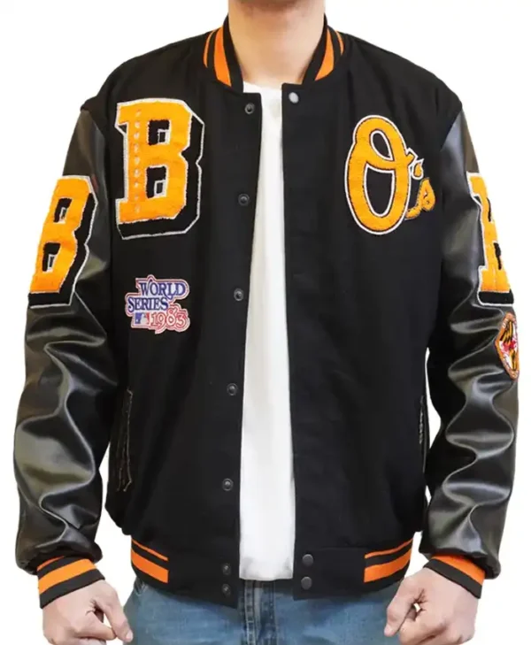 Baltimore Orioles Classic Men’s Rib Wool Varsity Jacket