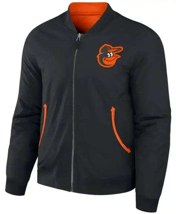 Baltimore Orioles Darius Rucker Black & Orange Bomber Jacket