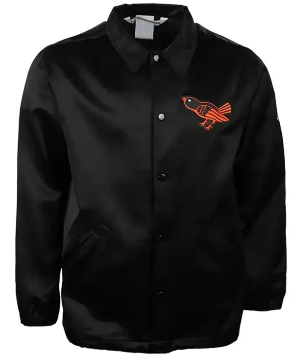 Baltimore Orioles Midfield 1964 Black Satin Jacket