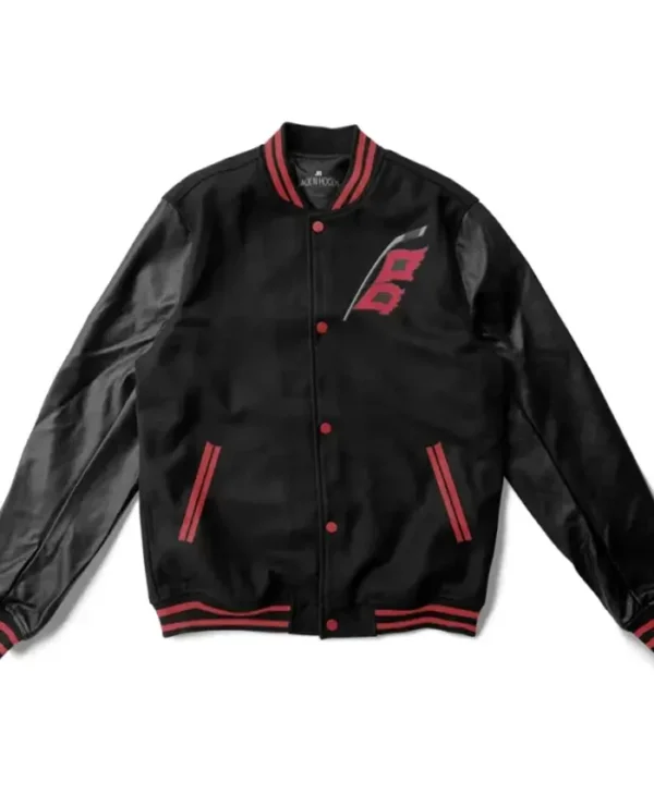 Carolina Hurricanes Black Wool Letterman Varsity Jacket