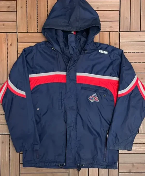 Columbus Blue Jackets Vintage Hooded Jacket