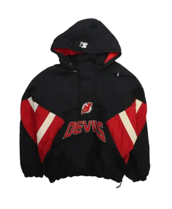 Devils Black Vintage Pullover Jacket