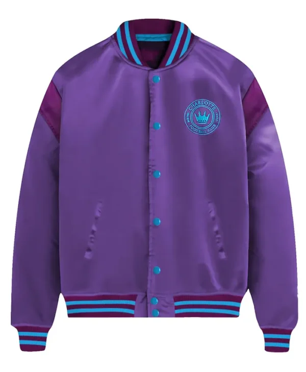 Garrick Charlotte FC Purple Full Snap Varsity Jacket