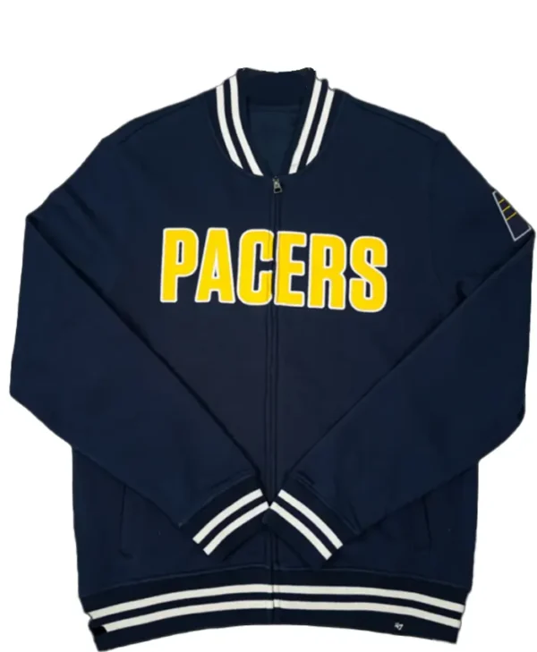 Indiana Pacers Navy Blue Zip Track Jacket