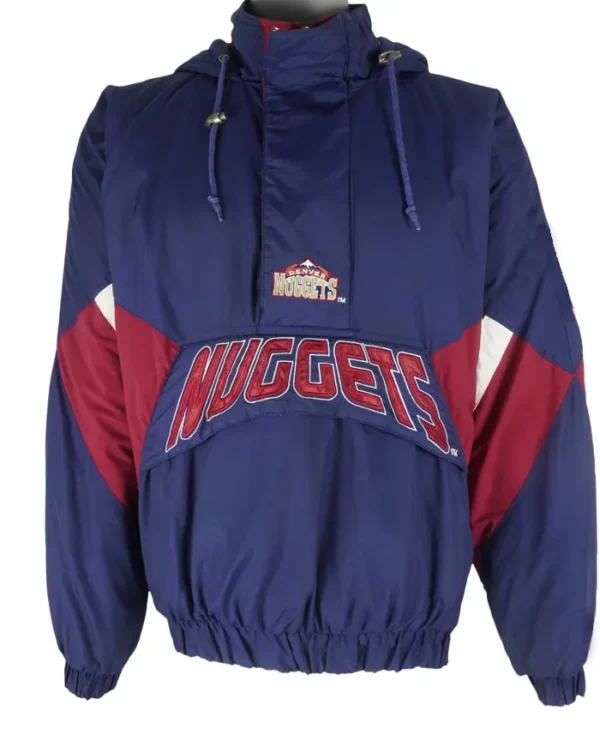 Mae Roberts Denver Nuggets Vintage Bomber Pullover Jacket