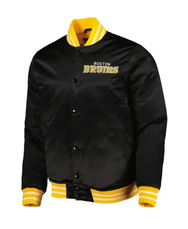 Marlon Boston Bruins Black Heavyweight Varsity Jacket