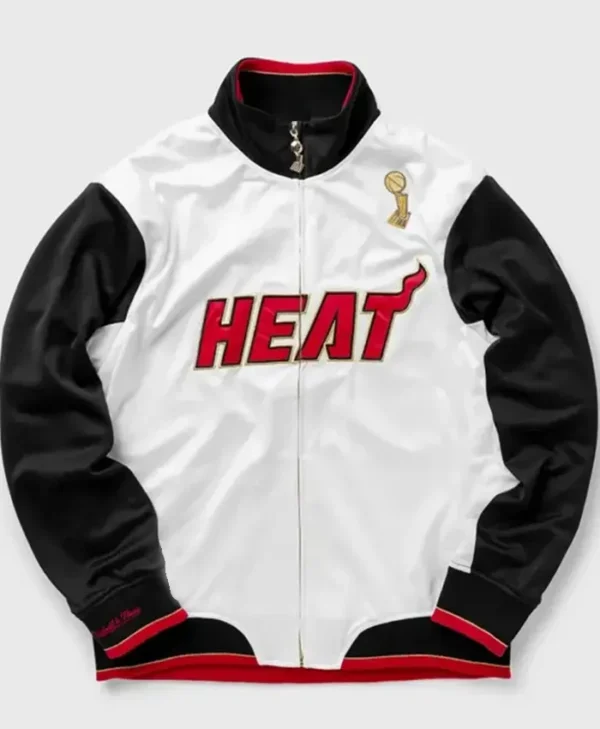 Miami Heat White And Black Championship Jacket