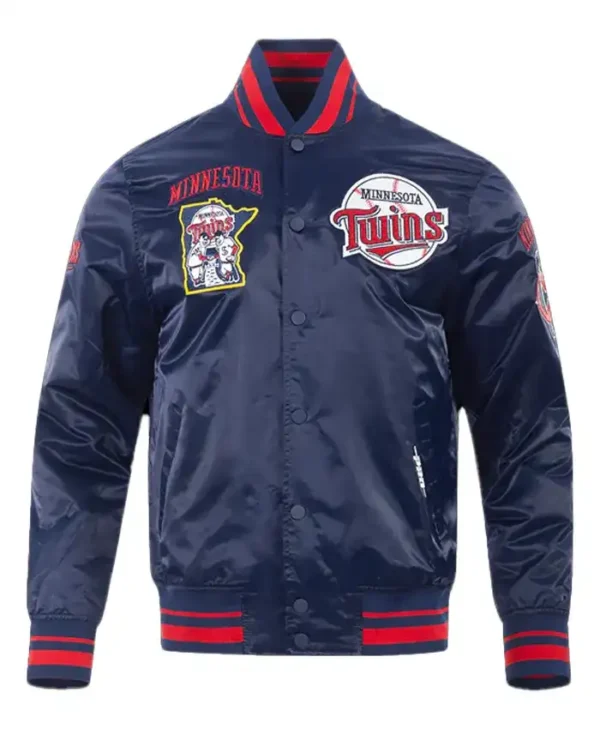 Minnesota Twins Retro Classic Rib Satin Jacket