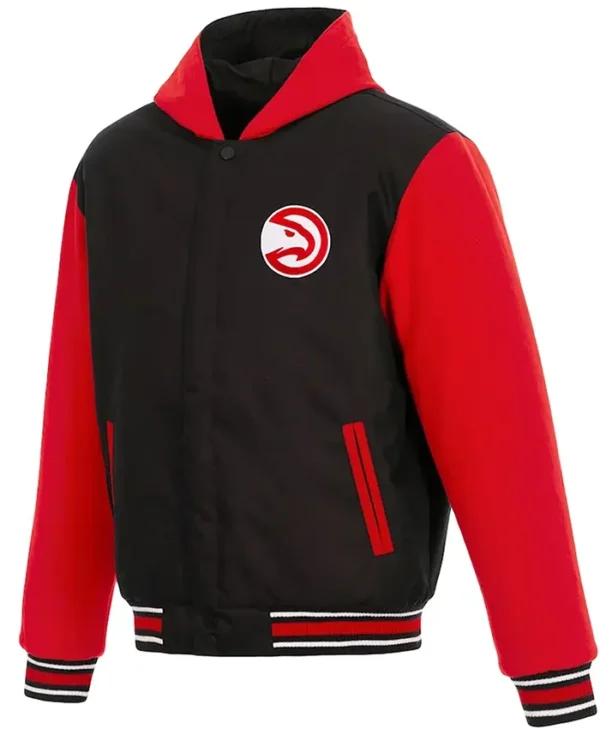 NBA Atlanta Hawks Black And Red Wool Jacket​