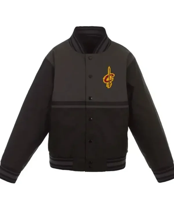 NBA Cleveland Cavaliers Youth Poly-Twill Charcoal Jacket