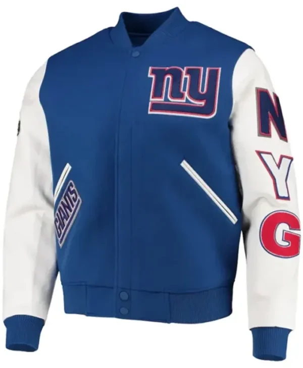 NY Giants Logo Pro Standard Varsity Jacket