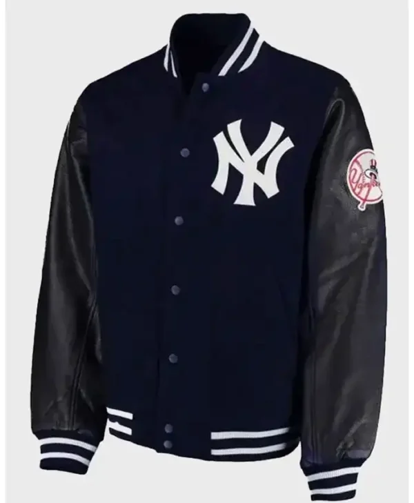 NY Yankees Aaron Boone Navy Blue Varsity Jacket