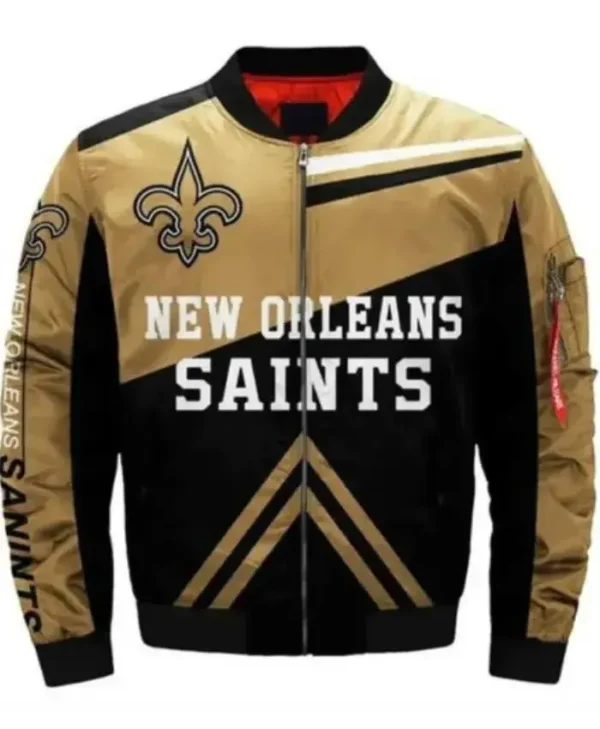 New Orleans Saints Geo Klein Team Bomber Jacket