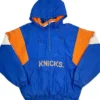New York Knicks Vintage Starter Blue and Orange Jacket