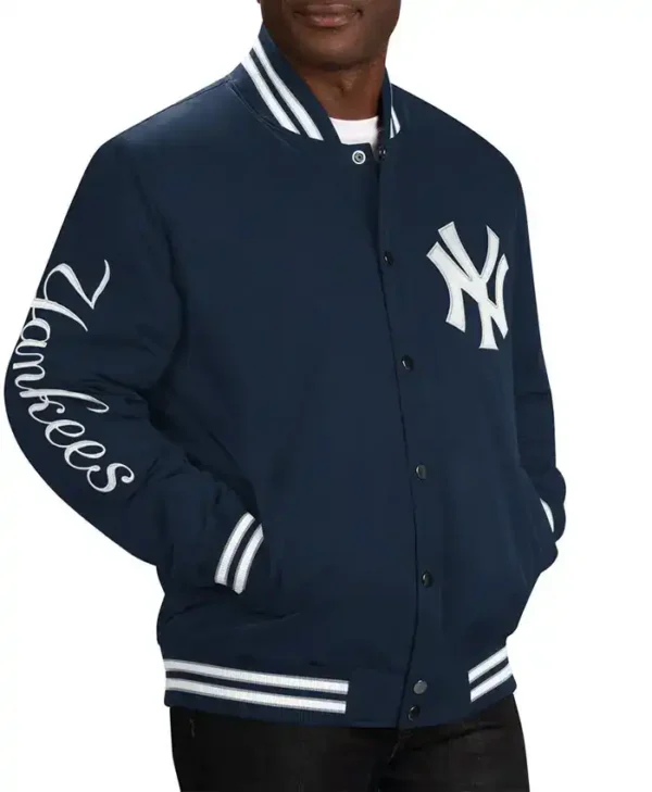 New York Yankees Letterman Navy Blue Jacket