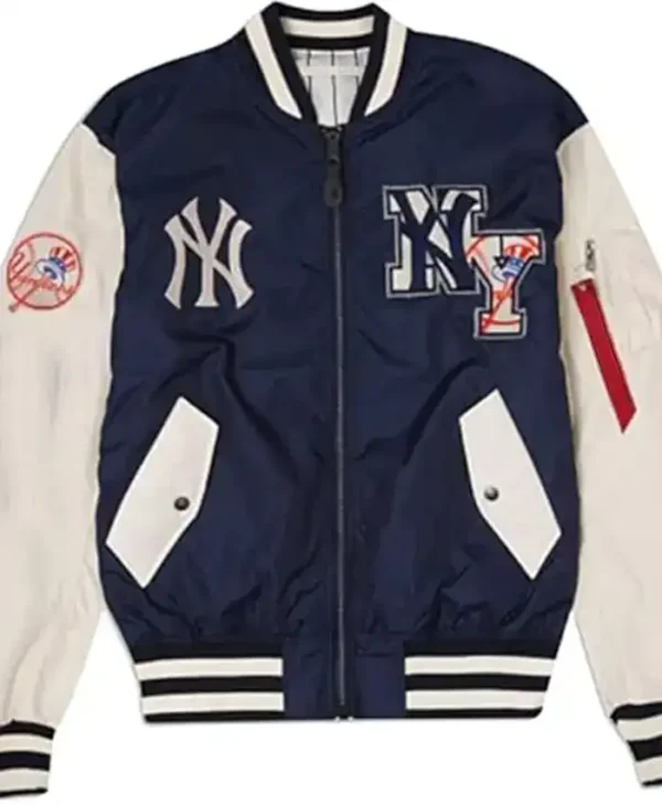 New York Yankees Navy Blue Bomber Jacket