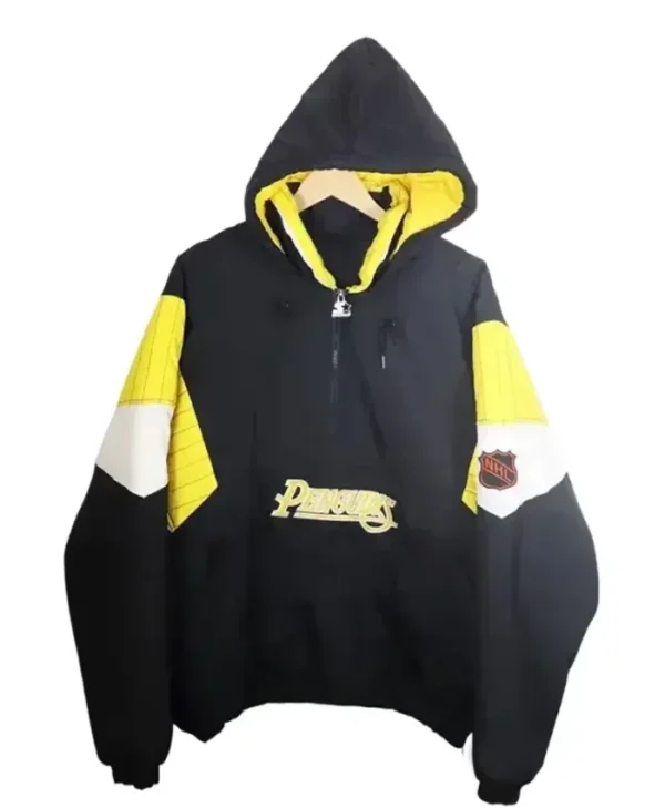 Pittsburgh Penguins Starter Half Zip-Up Hooded Jacket