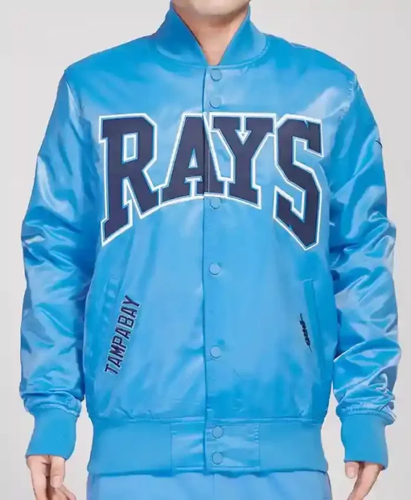 Tampa Bay Rays Satin Sky Blue Jacket