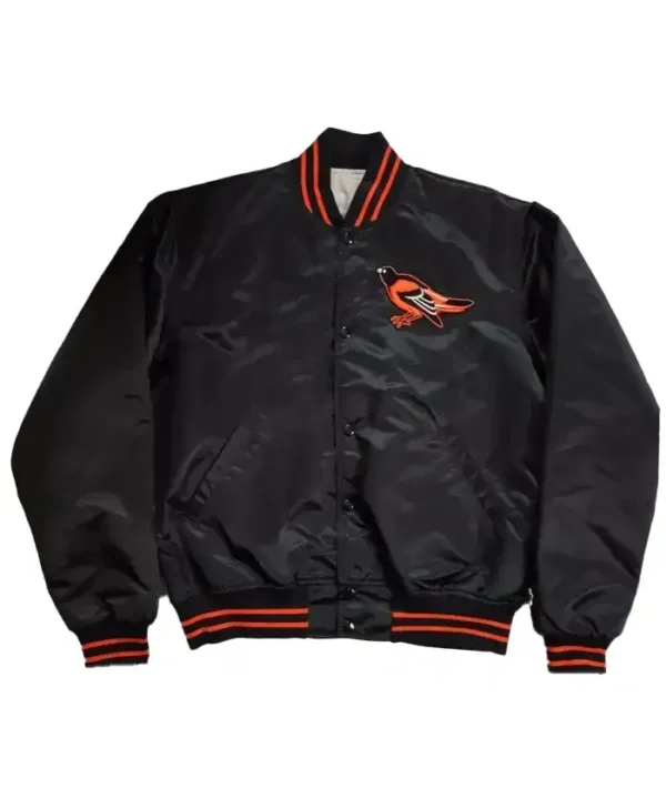 Vintage Baltimore Orioles Satin Black Jacket