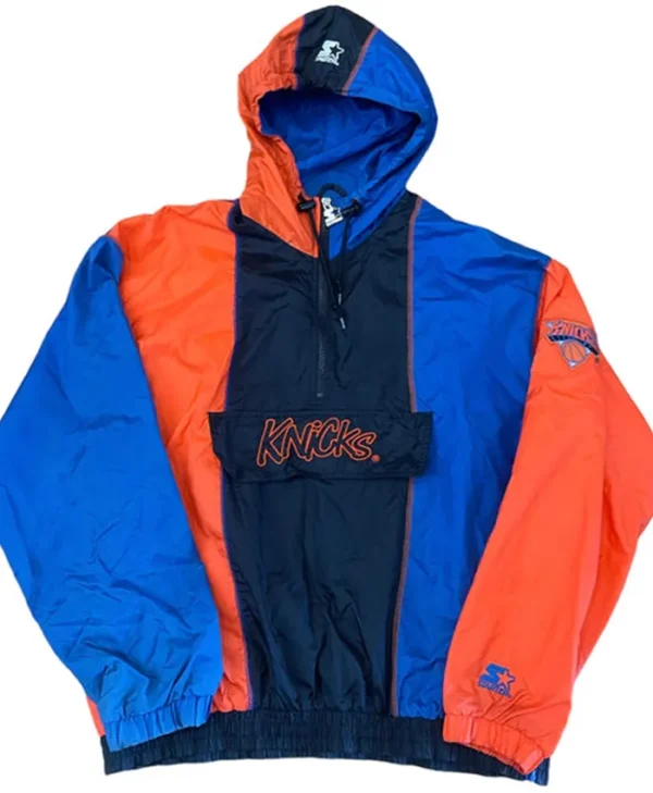 Vintage New York Knicks Starter Pull Over Jacket