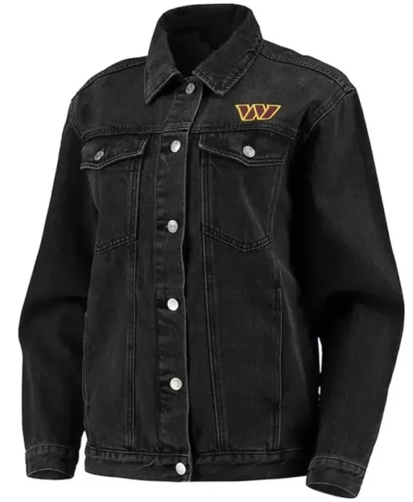 Washington Commanders Myles Black Denim Jacket