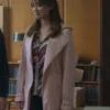 Aimee Lou Wood Toxic Town S01 Pink Trench Coat