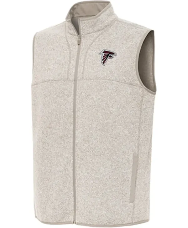 Atlanta Falcons Full-Zip Cream Polyester Vest