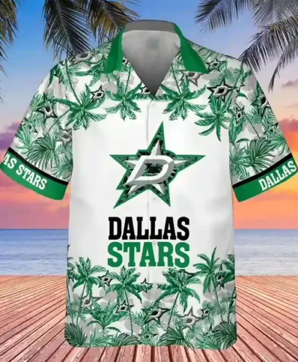 Dallas Stars Hawaiian Printed Shirt