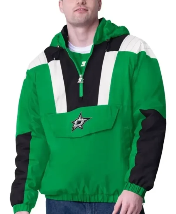 Dallas Stars Starter Green Pullover Jacket