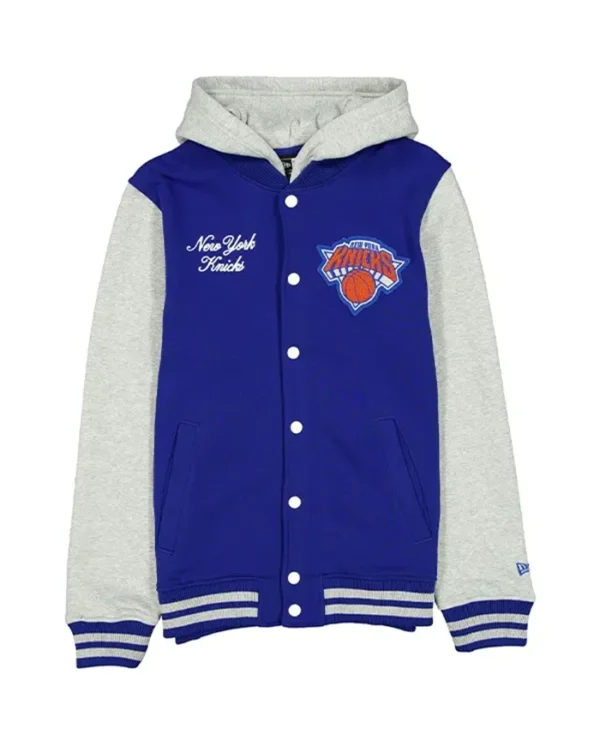 New York Knicks Throwback Prep Hooded Varsity Jacket