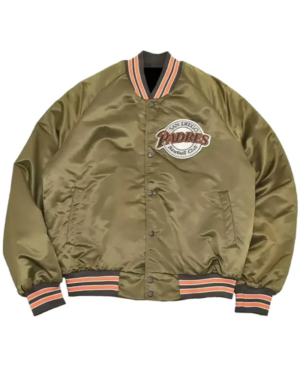 San Diego Padres Vintage Full Snap Varsity Jacket