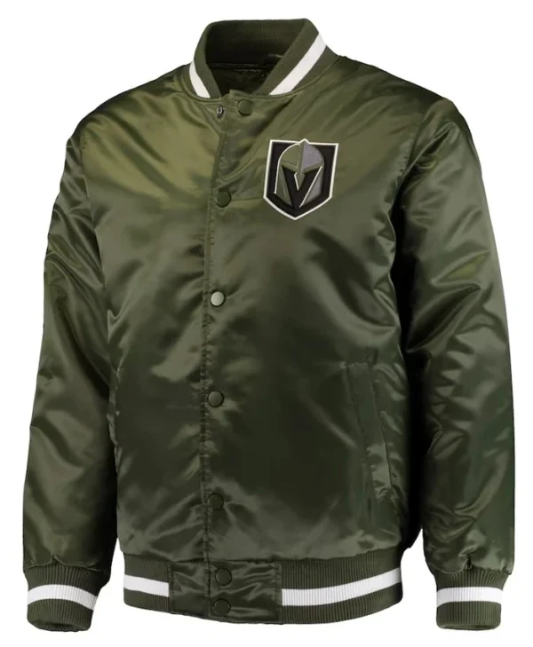 Vegas Golden Knights Green Starter Varsity Jacket