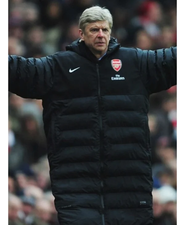 FIFA’s Chief of GFD Arsene Wengers Puffer Black Coat