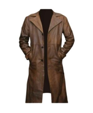 Buy Mens Brown Trench Coat Leather