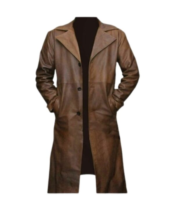 Buy Mens Brown Trench Coat Leather