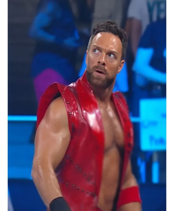 LA Knight WWE Money In The Bank 2024 Shaun Ricker Red Vest