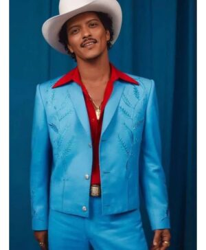 Song Die with a Smile 2024 Bruno Mars Blue Suit