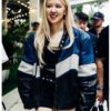Rosé Miami Grand Prix Racer Leather Jacket