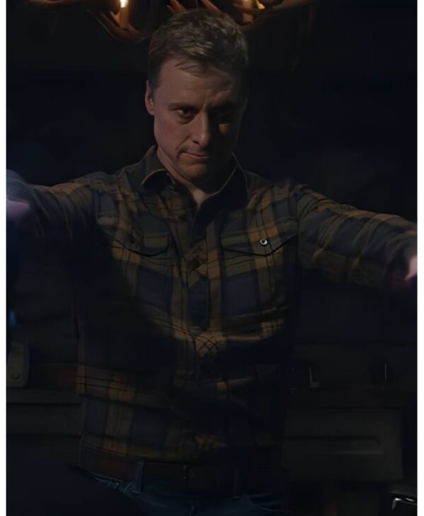 Alan Tudyk Resident Alien Brown Plaid Shirt